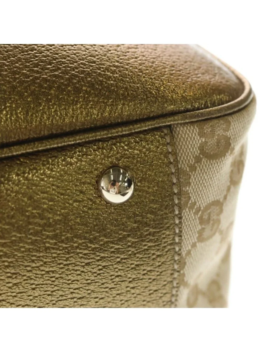Gucci Princy Tote Bag Gold Leather